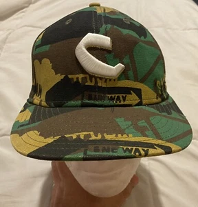 Chocolate Skateboards Hat Chunk C Camo New Era 59Fifty Fitted 7 1/8 RARE - Picture 1 of 10