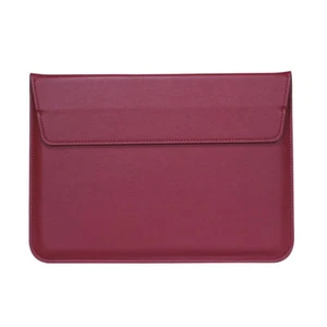 Slim Leather Laptop Sleeve Bag Case Cover For MacBook Air 11 13 Pro 13 15 Retina - Picture 1 of 49