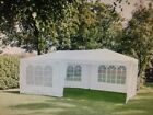 White garden party marquee 6x3m - holds up to 30 people - 5 walls 1 entrance
