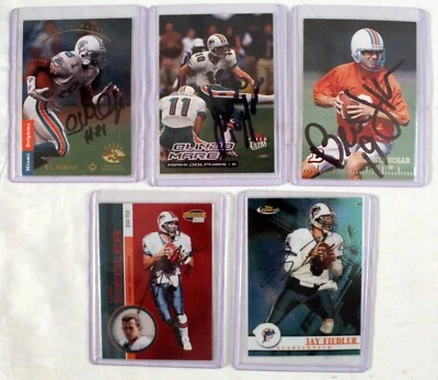 Lote de cartas sortidas de jogador autografado autêntico da NFL veja fotos bom! LOOK! - Imagem 1 de 4