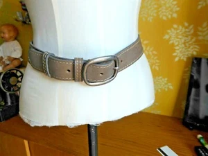 COMPTOIR DES COTONNIERS Ceinture cuir taupe T 38 comme NEUF - Picture 1 of 10