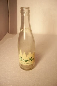 Vintage 1970 Tow-Ne Beverages 7 oz ACL Soda Bottle Pulaski WI Fair Condition - Picture 1 of 11