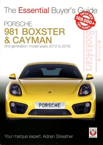 Boxster Cayman Porsche Compradores Guía Libro 981 Esencial Streather BUYER'S - Imagen 1 de 1
