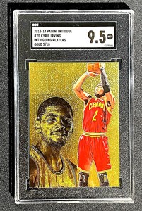 SSP /10 KYRIE IRVING 2013-14 PANINI INTRIGUING PLAYERS GOLD SGC 9.5 MINT + G2215