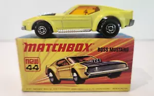 Matchbox Superfast No. 44 Boss Mustang 1972 w/ Original Box - Picture 1 of 9
