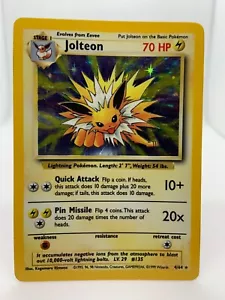 Jolteon Jungle 4/64 Holo Rare No Symbol ERROR Misprint Pokemon TCG - Picture 1 of 7