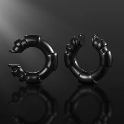 2 PIEZAS Manguito de lóbulo de oreja en forma de C Tapones Estirador Pendiente Clip en cartílago Foto 1 de 4