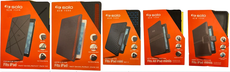 Solo New York Tablet Cases for iPad or iPad Mini, Assorted Styles/Colors, Select - Image 1 of 1