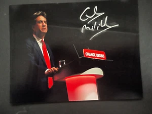 ED MILLIBAND - MINISTRO DEL GABINETE DE TRABAJO - FOTOGRAFÍA FIRMADA EN COLOR - Imagen 1 de 1
