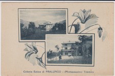 PRALUNGO - MONTEVACCINO TRENTO 2 VEDUTE DELLA COLONIA ESTIVA 1930 BELLA !