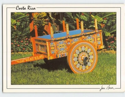 Postcard Colorful Ox Cart Costa Rica - Image 1 of 2