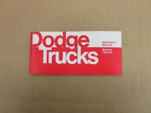 1975 Dodge pickup truck D100 D200 D300 owners manual ORIGINAL - Picture 1 of 5