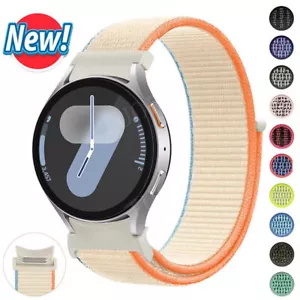 Für Samsung Galaxy Watch FE 7 6 5 4 40/44/43/47mm Classic Nylon Armband Ersatz - Picture 1 of 49