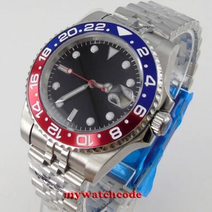 40mm Tandorio Black Dial Pepsi Bezel NH35A Automatic Mens Watch Sapphire Glass - Picture 1 of 6