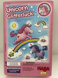 HABA Unicorn Glitterluck Cloud Crystals Kids Childrens Board Game Complete VGUC - Picture 1 of 3