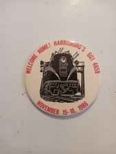 Vintage 1986 Harrisburg's  GG1 - 4859 Welcome Home Train Pin Back Button