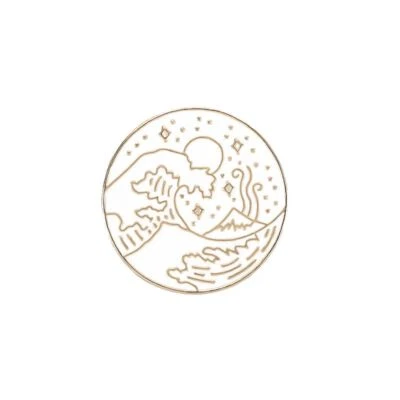 Sun Moon Star Shape Brooches Women Men Fashion Garments Accessories Pins Brooch - Image 1 of 4