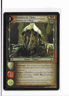 LOTR TCG 12TF3 Gardien Du Troll - Super Rare Special Foreign Tournament Foil - Image 1 of 2