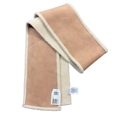 Bufanda Desteñida Glory Sherpa Forrada Invierno Cálida Infinita Marrón Gamuza 100% Poliéster Foto 1 de 4