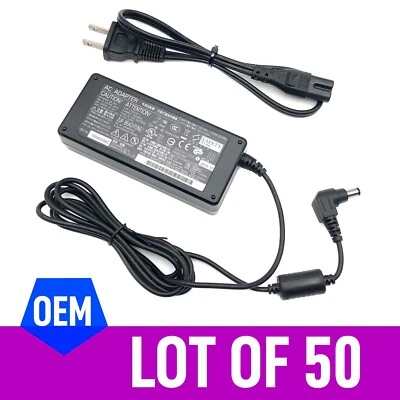 Lot of 50 OEM Fujitsu AC Adapter Scanner Power Supply 24V 2.65A 5.5*2.1mm w/PC - Image 1 of 4