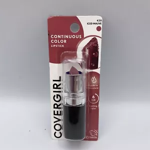 New CoverGirl Continuous Color Lipstick, Iced Mauve 420, 0.13-Ounce - Picture 1 of 4