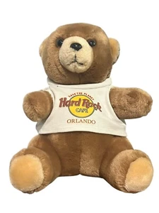 Vintage 1990er Hard Rock Cafe Orlando Teddybär Plüsch mit T-Shirt 8 Zoll - Bild 1 von 12