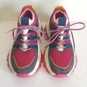 Zapatilla Coach C165 Runner Gamuza Rosa Púrpura Talla 6 - Imagen 1 de 8