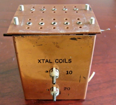 DRAKE 2-B (A) HF RECEIVER- Replacement Part - Crystals Sockets & Coil Housing - Image 1 of 4