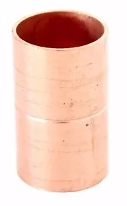 1 1/4" Acoplamiento Tope Enrollado C x C Extremos de Sudor - INSTALACIÓN DE TUBERÍA DE COBRE - Imagen 1 de 3