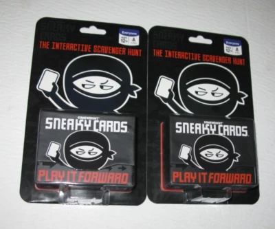 (2) Sneaky Cards The Interactive Scavenger Hunt Play it Forward Gamewright 2015 - Image 1 of 2