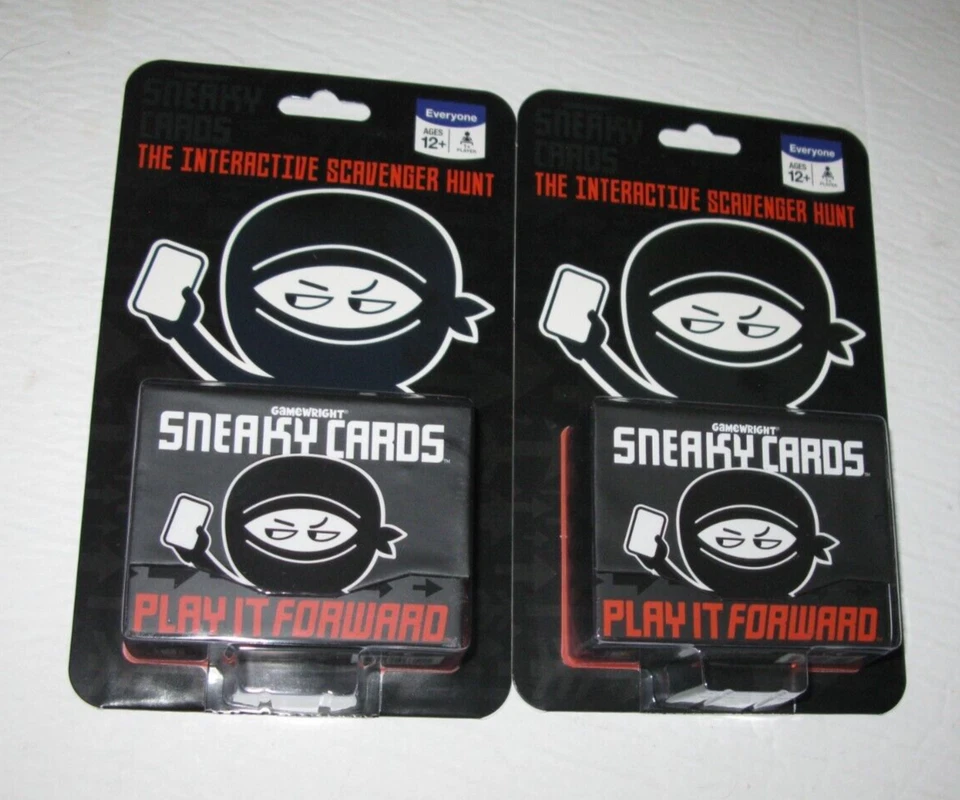 (2) Sneaky Cards The Interactive Scavenger Hunt Play it Forward Gamewright 2015 - Image 1 of 2