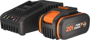 WORX 20V Powershare 4.0Ah Battery and Fast Charger Kit Lithium-Ion WA3604 - Picture 1 of 5