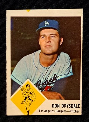 1963 Fleer Baseball Card Set-Break #41 Don Drysdale EX-EXCELENTE ESTADO - Imagem 1 de 2