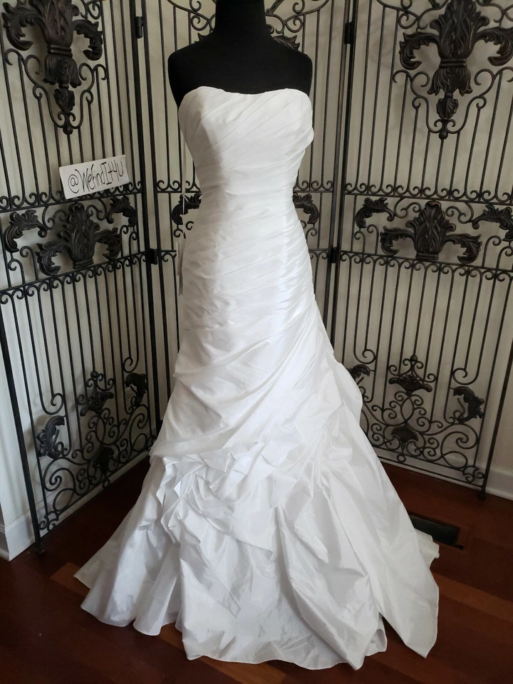 D605 DISNEY FAIRY TALE 214C RAPUNZEL DIA BLANCO TALLA 10 CORSÉ VESTIDO DE NOVIA VESTIDO Foto 1 de 4