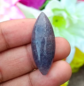 Iolite Marquise Cabochon - 36.50 Ct / 38X15X10 mm - Natural Iolite Gemstone - Picture 1 of 4