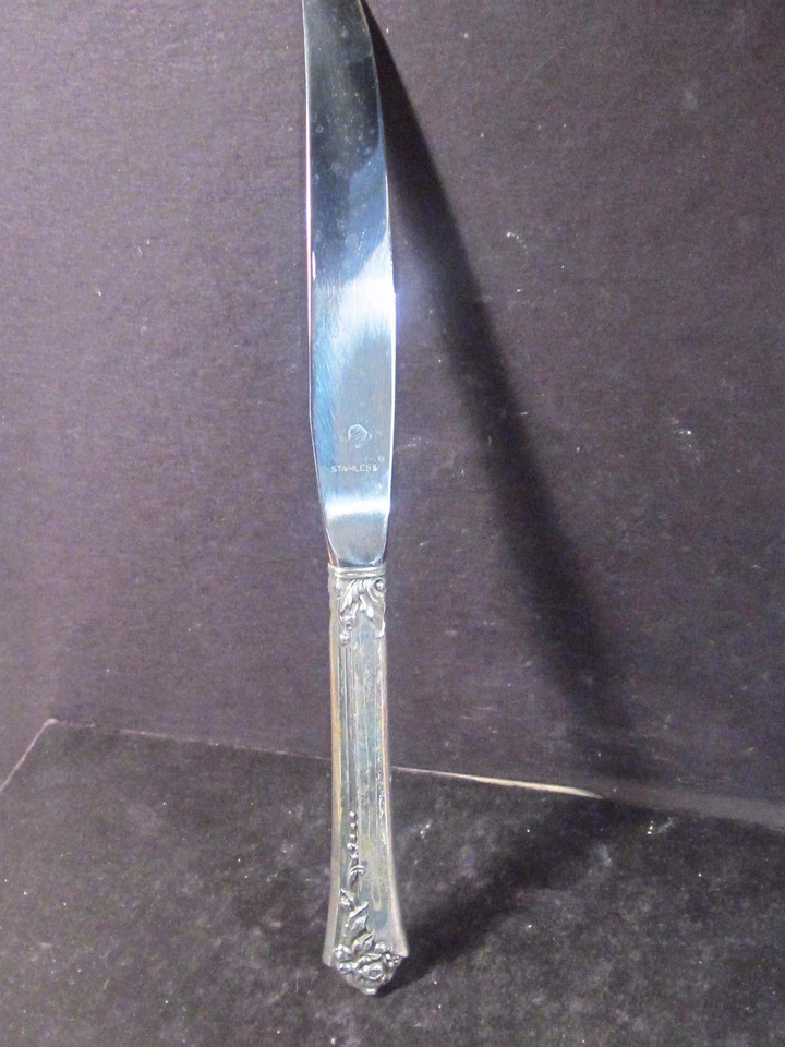 CUCHILLO HOJA MODERNA ROSA DAMASCO 9 3/8" Sterling Oneida Sin Mono Foto 1 de 1