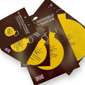 Disc Plate Hangers Wall Hanging Self Adhesive Invisible Picture Hooks 5 Sizes - Picture 1 of 17
