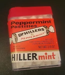 Pastiglie minimint vintage Dr. Hillers menta piperita non sigillate Germania Ovest NOS - Foto 1 di 5