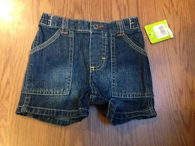 Genuine Baby Blue Jean Shorts Size 9 Months ~ BRAND NEW - Image 1 of 2