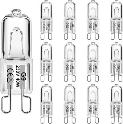 12pcs Halogen Bulbs  G9  Capsule 25W  40W  Lamp Light   230V Sale - Image 1 of 3