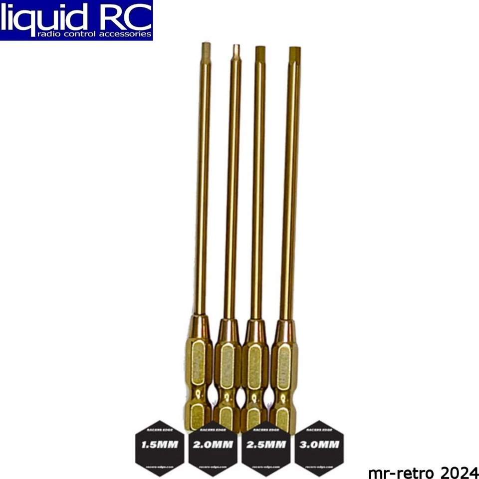 Racers Edge 7201 Titanium Allen Wrench Tips Power Tool Replacements 4 pieces - image 1 of 1