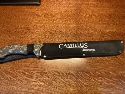 Camillus Carnivore X 18" Duradero Acero inoxidable 420 Titanio unido para caza Foto 1 de 3