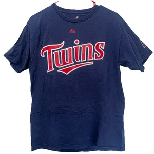 MLB - Minnesota Twins Majestic T-Shirt - Joe Mauer #7 - Blau Herren Medium - Bild 1 von 6