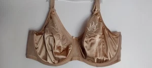 Elomi Bra 34G Tan Underwire Lace Trim EMBROIDERY Caitlyn Side Support Style 8030 - Picture 1 of 17