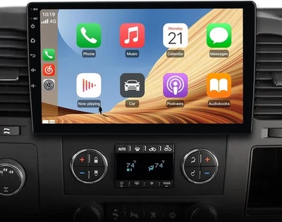 10‘’ 4+64G For Chevy Silverado 1500 2500HD 3500HD 2007-2013 Car Stereo Radio GPS - Image 1 of 4