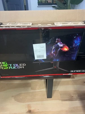 Asus Rog Swift 27” 4k Qd-oled Gaming Monitor (pg27ucdm) "READ" - Image 1 of 4