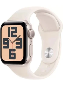 New Apple Watch SE 2nd Gen 40mm GPS Starlight w/ Sports Band S/M -2024 - Photo 1 sur 3
