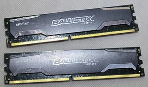 ✔️Crucial Ballistix BLS2G2D80EBS1S00 4GB (2×2GB) DDR2-800 Memory Kit - Picture 1 of 3