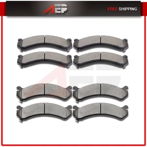 8 * F + R Ceramic Brake Pads Fits Chevrolet Silverado 3500 2003 - 2006 2007 2010 - Picture 1 of 7