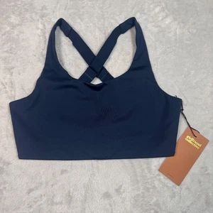 Nuevo con etiquetas Sujetador Deportivo Girlfriend Collective Simone Soporte Alto M Azul Marino Reciclado - Imagen 1 de 8